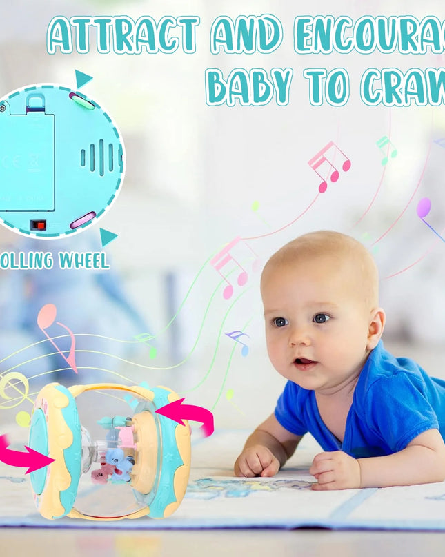 Toddler Toy for 1 Year Old - Rotating Light up Musical Toy - Learning Toys for Baby 6 to 12 Months - Birthday Gifts for Kids 1 2 Years Old Boys Girls
