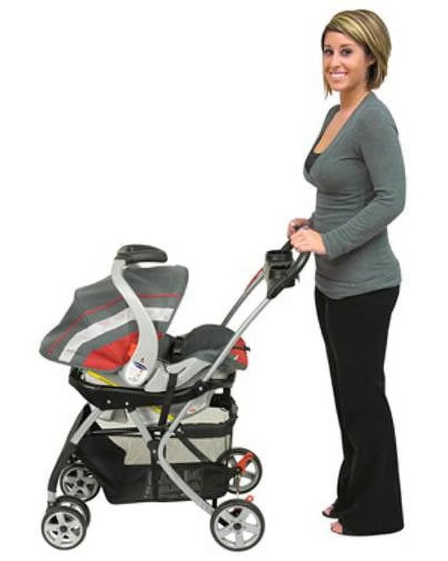 Snap-N-Go Universal Single Car Seat Carrier Stroller, Black