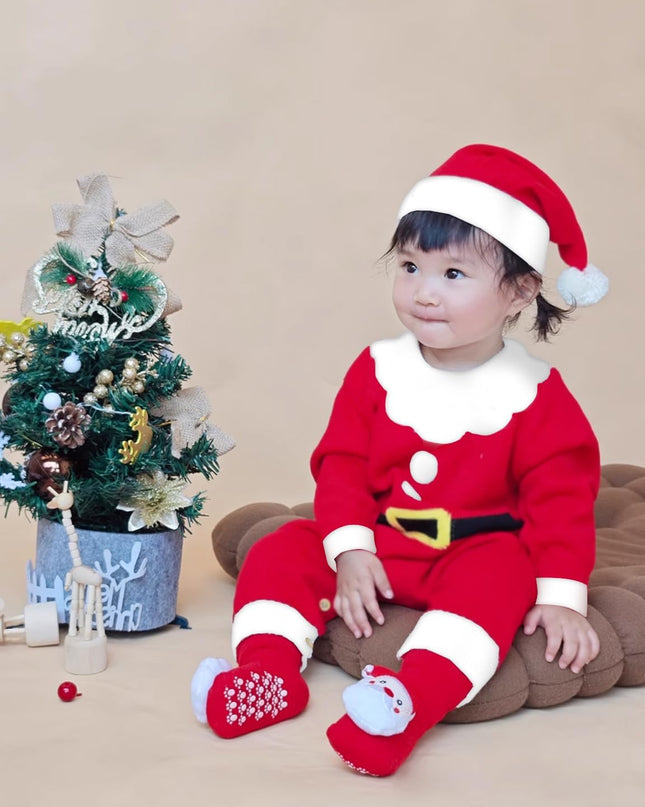 Baby Boys and Baby Girls Christmas Santa Claus Costumes Size 0-24 Months