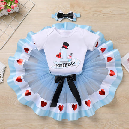Baby Girl 1St Birthday Outfit Princess One Cosplay Character Romper Tutu Dress Photoshoot Party Clothes