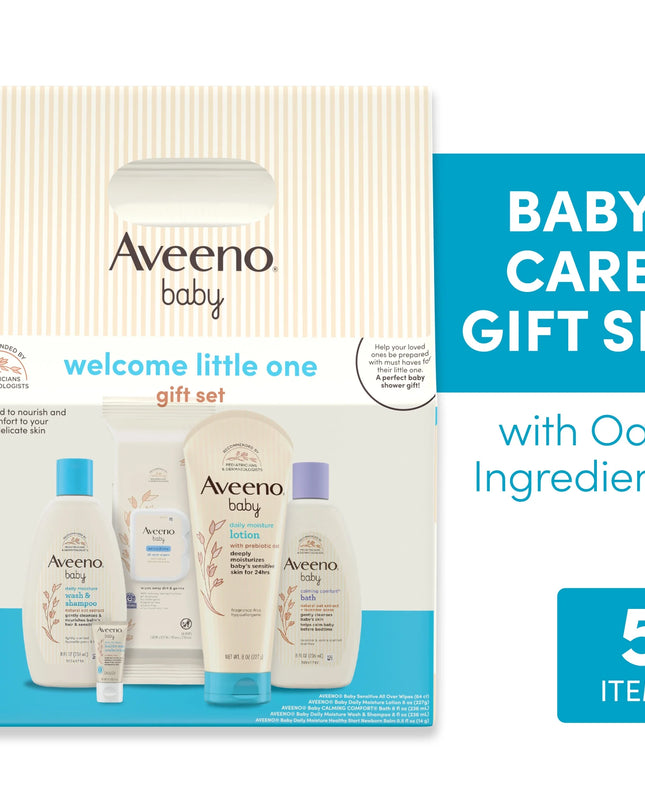 Baby Welcome Little One Gift Set, Nourishing Oat, 5 Items