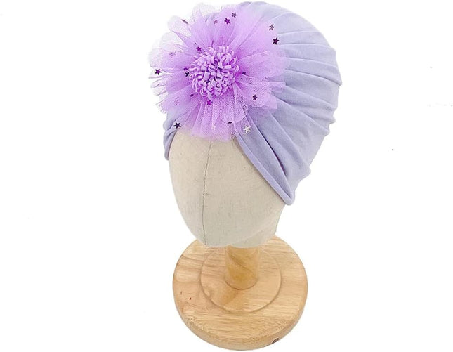 Baby Girl Toddlers Breathable Cotton Hat Newborn Knotted Hat Cute Donut Soft Turban Bow Knot Cap