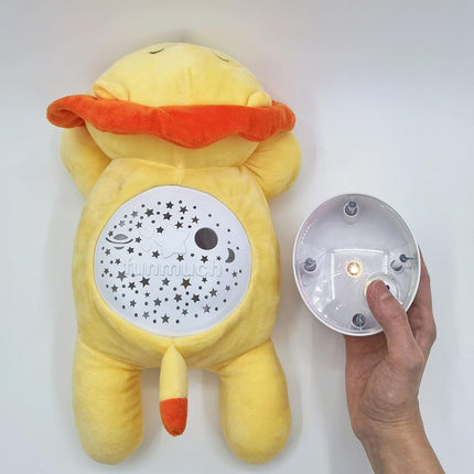 Baby Soother White Noise Sound Lion Plush Toys Star Projector Melodies Nightlight Soother Kids Gifts