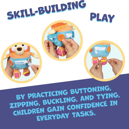 Bluey Dress & Play Baby Bingo Plush Interactive Learning Stuffed Animal New Toy