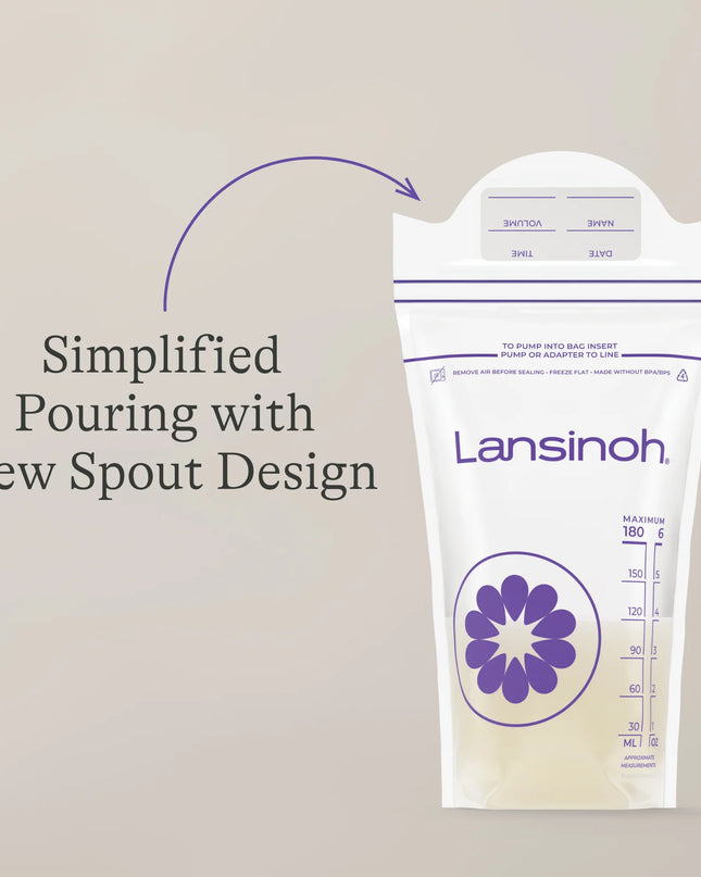 Breastmilk Storage Bags, 100 Count, Fast Freeze & Thaw, 6 Oz