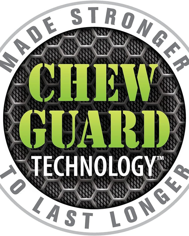 Checkers Elephant Squeaky Plush Dog Toy, Chew Guard Technology - Blue, Large