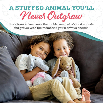 MBHB Digital Voice Recorder Animal W/20 Second Recorder, Dictaphone to Capture Baby'S Heartbeat during Pregnancy + Ultrasound, Not a Medical Device, Bunny