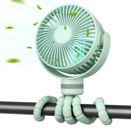Portable Stroller Fan, USB Rechargeable and Handheld Cooling Fan for Travel, Car Seat, Bedroom