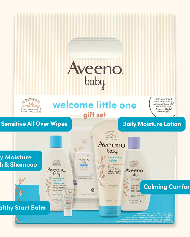 Baby Welcome Little One Gift Set, Nourishing Oat, 5 Items