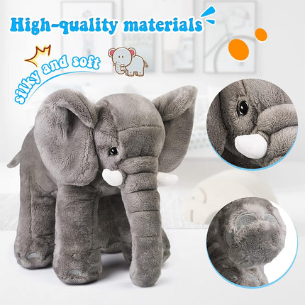 Stuffed Elephant Plush Animal Toy (12 X 9 X 15 Inch)