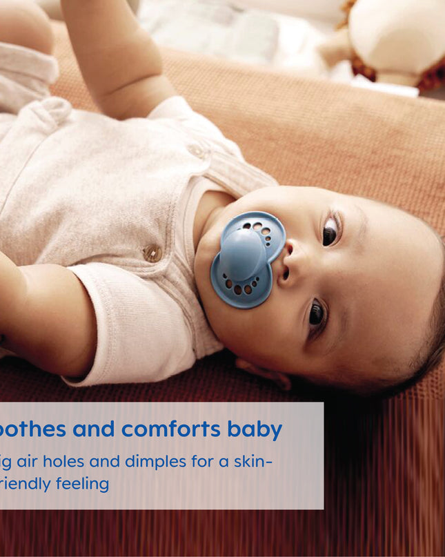 Night Pacifier, 6-16 Months, Unisex, 2 Pack with Self-Sterilizing Case