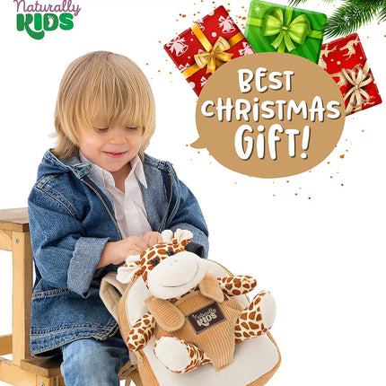 Giraffe Backpack, Giraffe Toys for Kids 3-5, Toddler Stuffed Animal Gifts for 2 3 4 5 Year Old Girl Boy