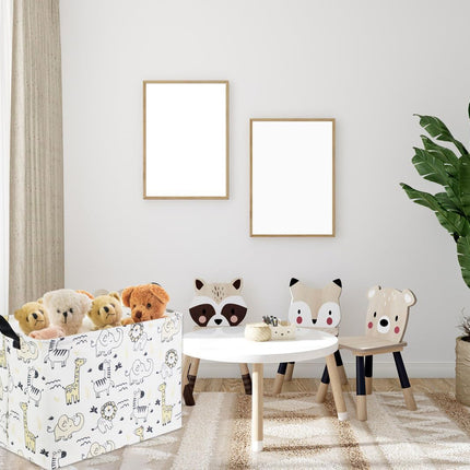 Baby Baskets Kids Toy Basket for Boy and Girls Woodland Gift Basket Empty Cute Storage Bin Organizer Box Rectangular Animal Room Decor for Books(Animal)