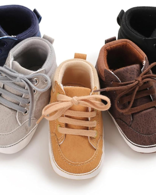 Baby Boys Girls Booties Fleece Anti-Slip Soft Sole Boots Toddler First Walker Warm Shoes