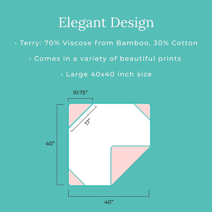 Baby Ruffled Hooded Towel – Cotton Infant Towel for the House, Beach, Pool – Super Soft Newborn Drying Bath Towel – Great Idea (Eloise)