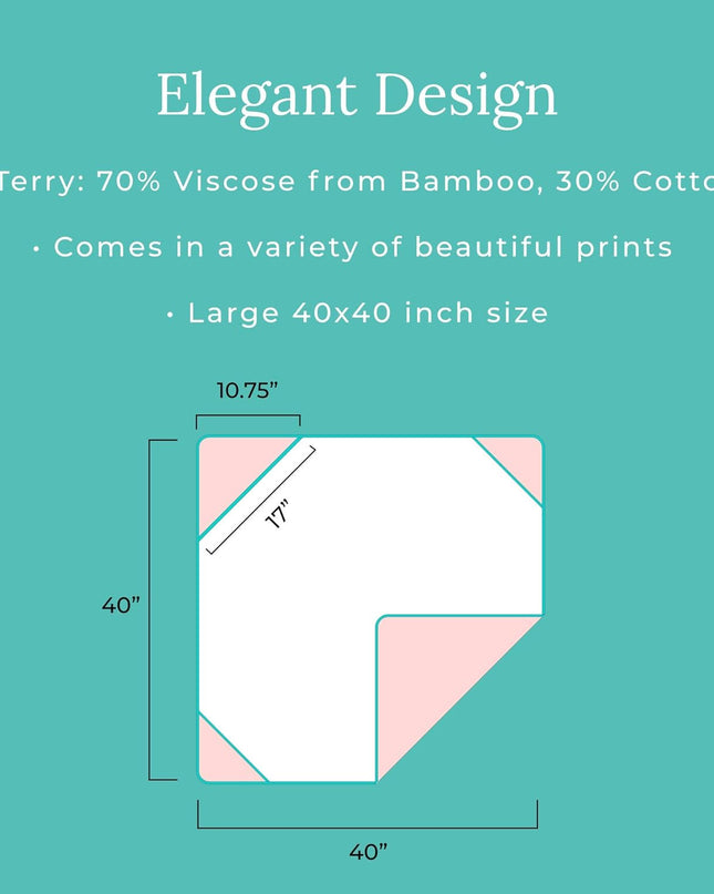 Baby Ruffled Hooded Towel – Cotton Infant Towel for the House, Beach, Pool – Super Soft Newborn Drying Bath Towel – Great Idea (Eloise)