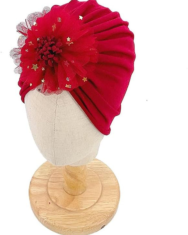 Baby Girl Toddlers Breathable Cotton Hat Newborn Knotted Hat Cute Donut Soft Turban Bow Knot Cap