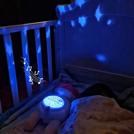 Baby Soother White Noise Sound Lion Plush Toys Star Projector Melodies Nightlight Soother Kids Gifts