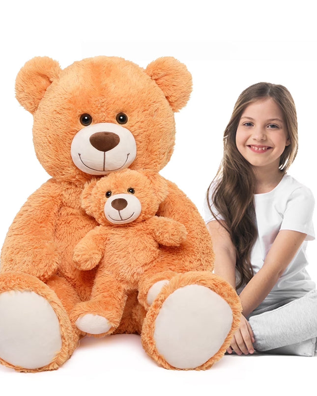 39" Giant Teddy Bear Mommy and Baby Soft Plush Bear Stuffed Animal