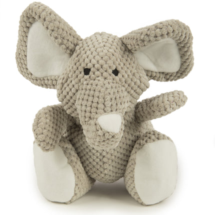 ® Checkers™ Elephant with Chew Guard Technology™, Durable Plush Squeaker Dog Toy, Large, Gray