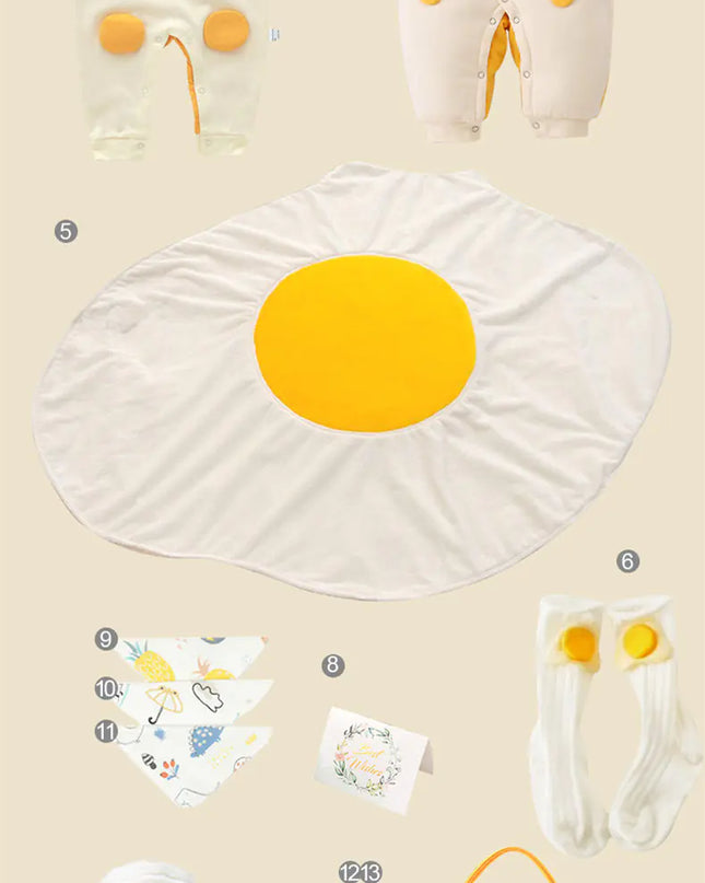 Newborn Gift Box with Summer Dress and Baby Supplies